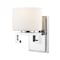 Z-Lite Privet 1 Light Vanity, Chrome & Matte Opal 335-1S-CH-LED - alternate 1